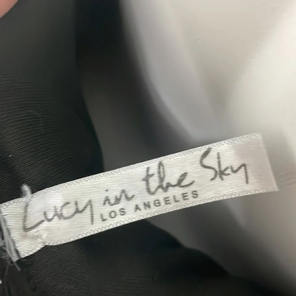 Lucy in the sky Black dress w/ silver sparkles - Picture 10 of 10